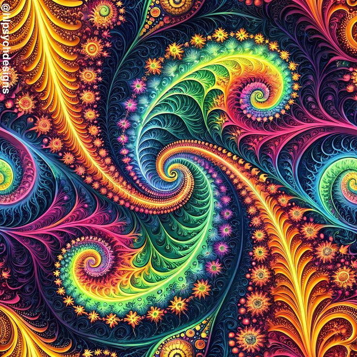 Colorful swirls