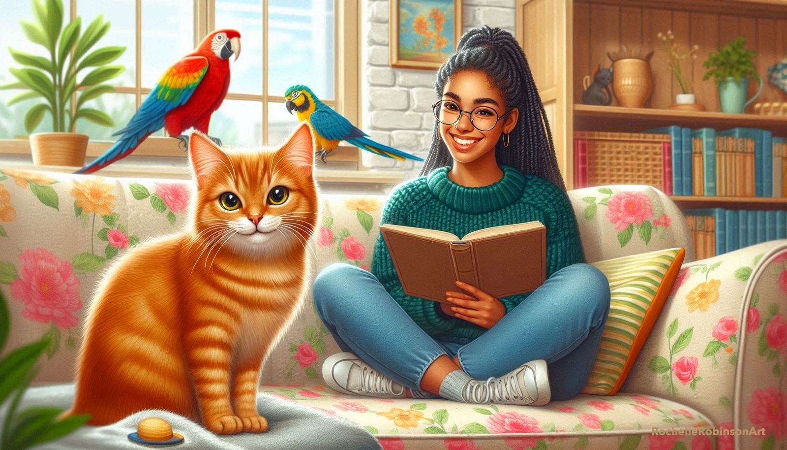 🐈🌺🦜🛋🏠🧑