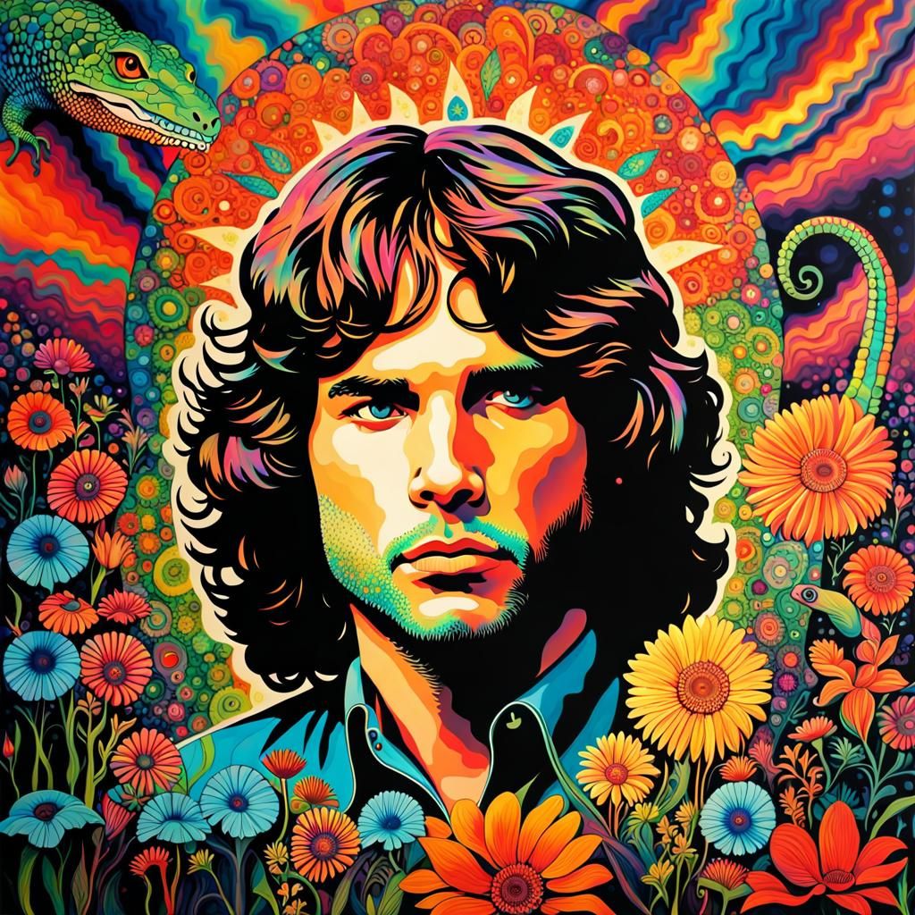 Jim Morrison: Lizard King - AI Generated Artwork - NightCafe Creator