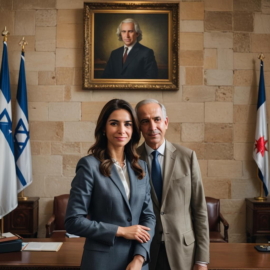 Photorealistic Portrait in Prime Minister's Office