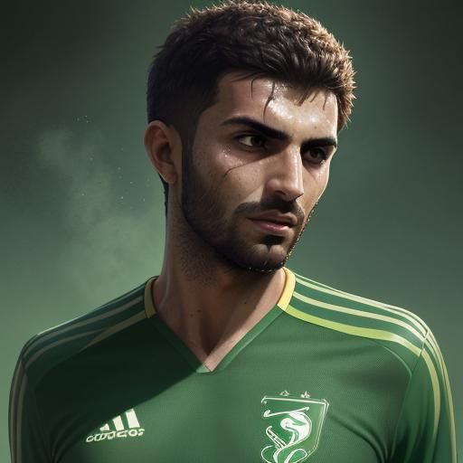 Arabic football player AI Generated Artwork NightCafe Creator