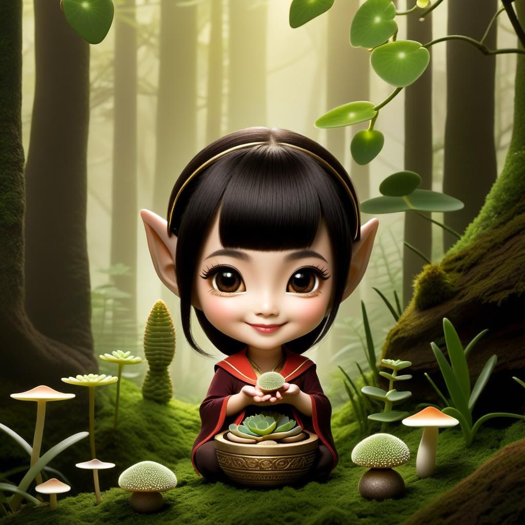 Collecting in the forest