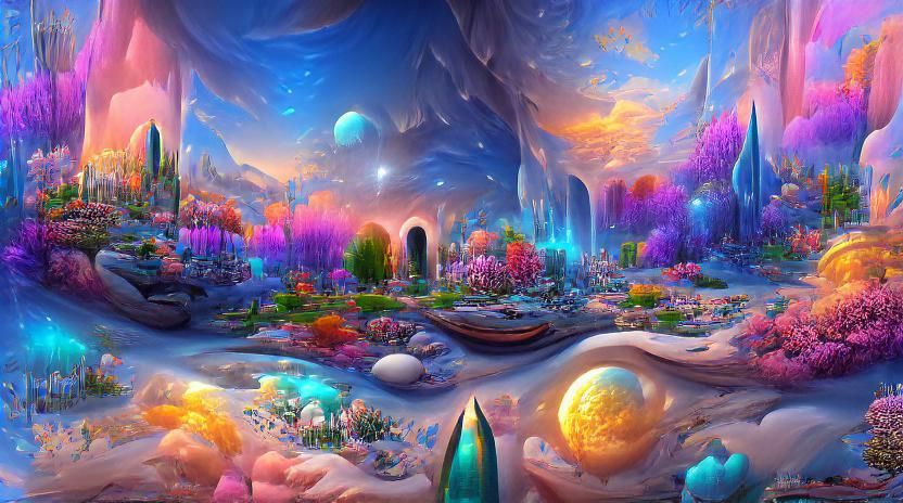 Beautiful Land of Sevgi - AI Generated Artwork - NightCafe Creator