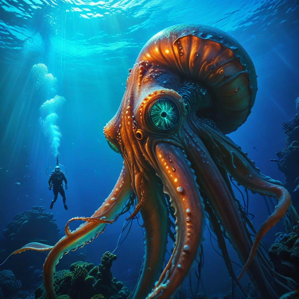 Undersea encounter  by @Staircase Flash