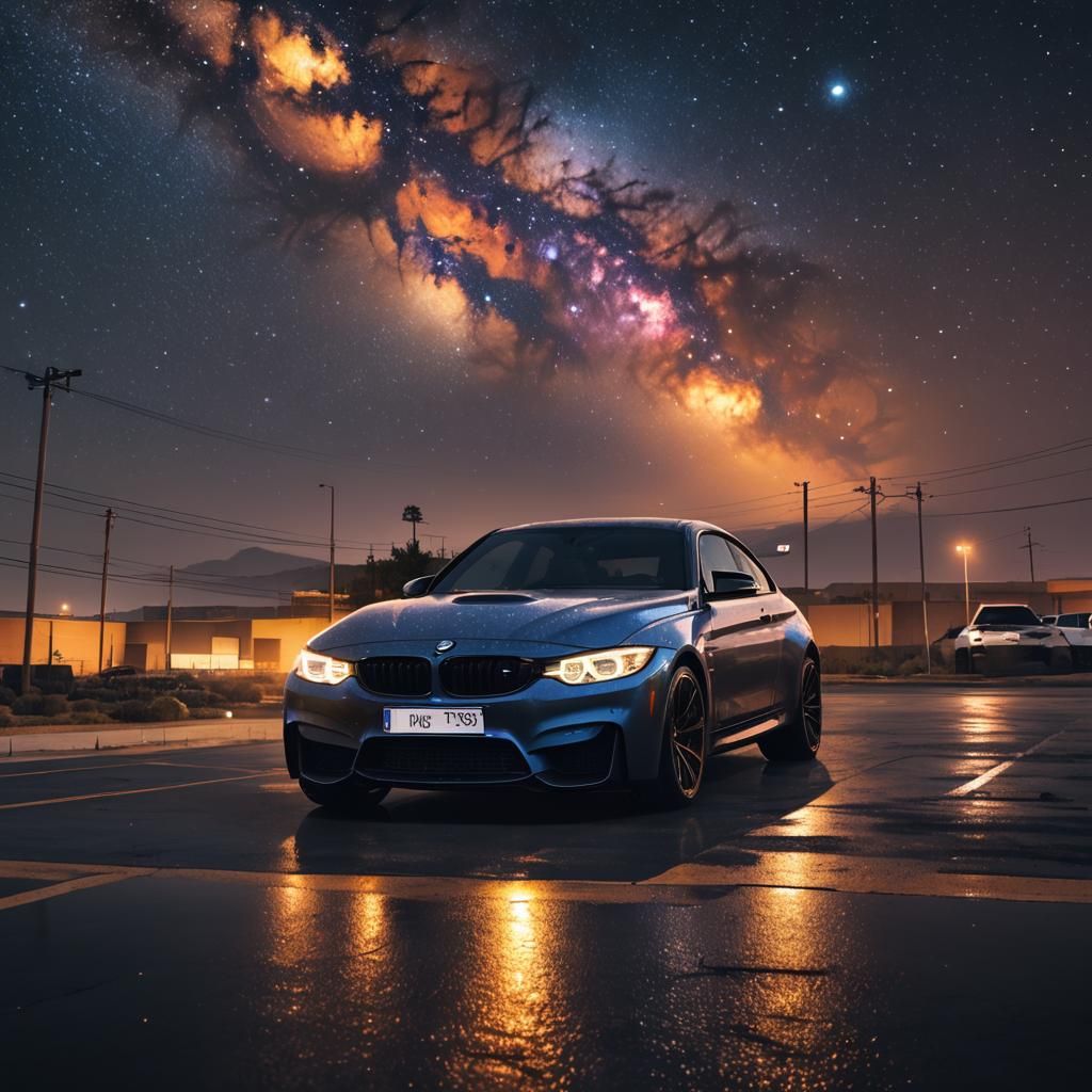 Starry night filled with stars, and a sky view from earth in...