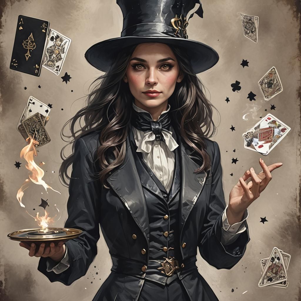 A female magician