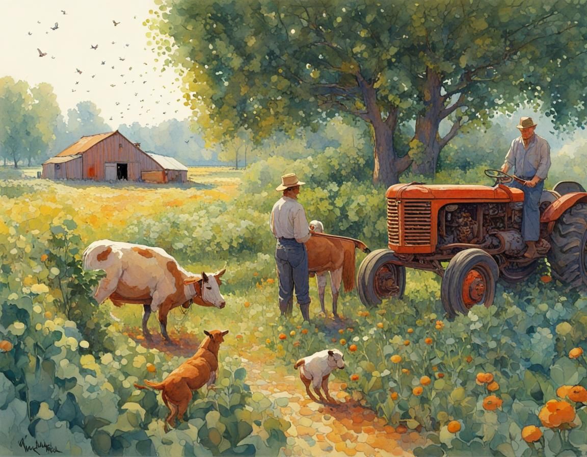 Peaceful Farm Life  by @Hek