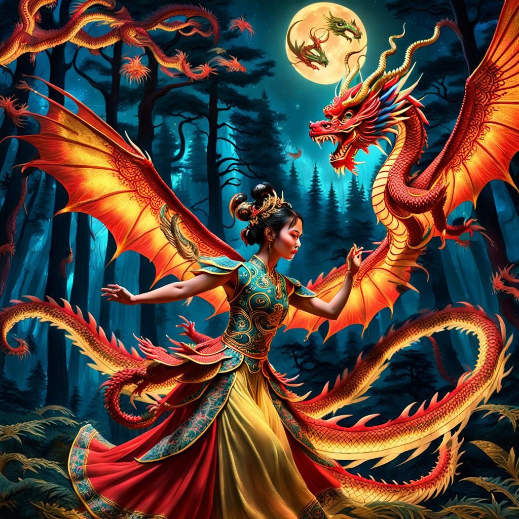 Princess with dragon 4