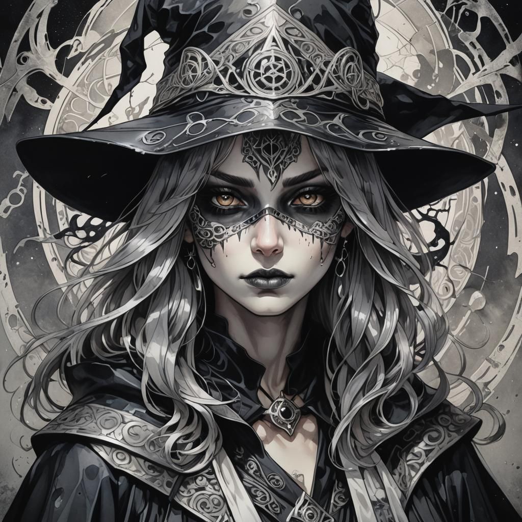 Miss Grey Witch - AI Generated Artwork - NightCafe Creator