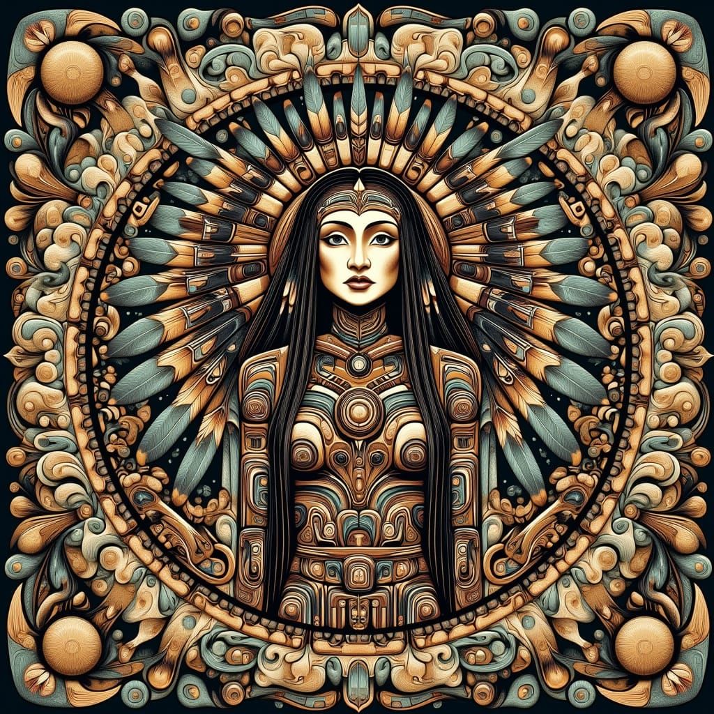 Stellar Northwest Coast Woman in Flux