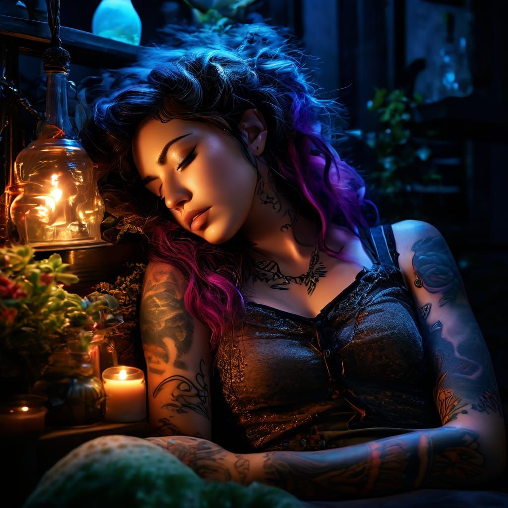Tattooed girl