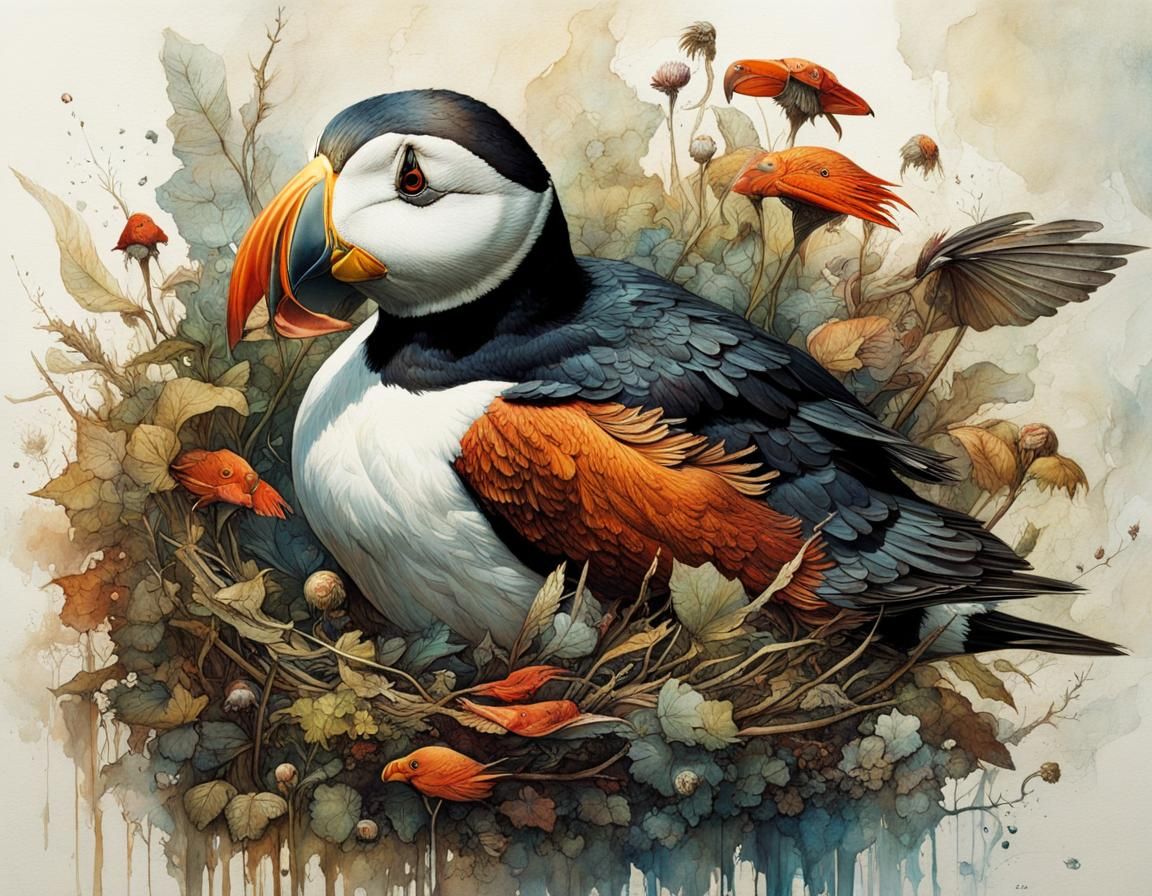 Puffin - AI Generated Artwork - NightCafe Creator