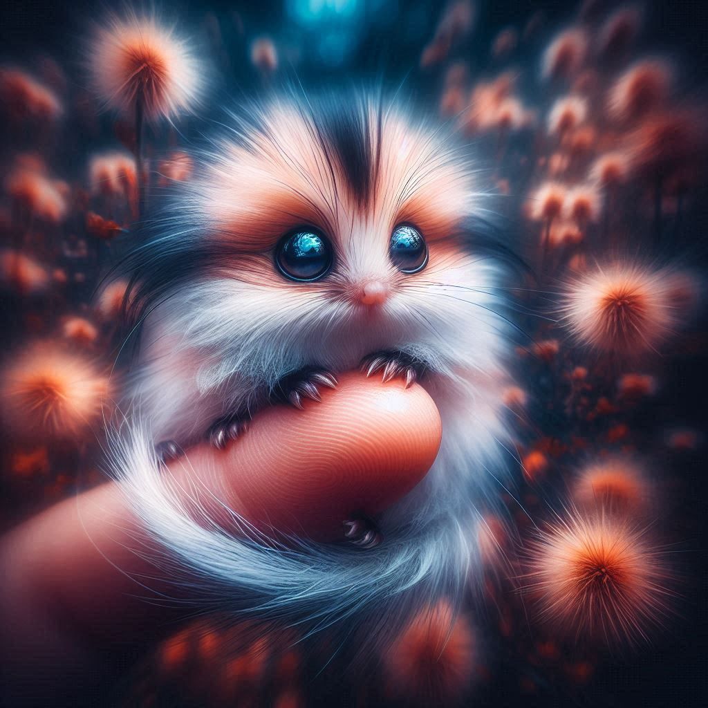 the cutest and fluffiest tiny creature