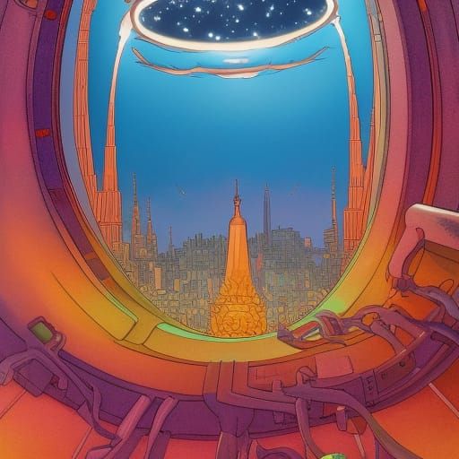 high-quality graphic novel book cover, detailed colored ink,...