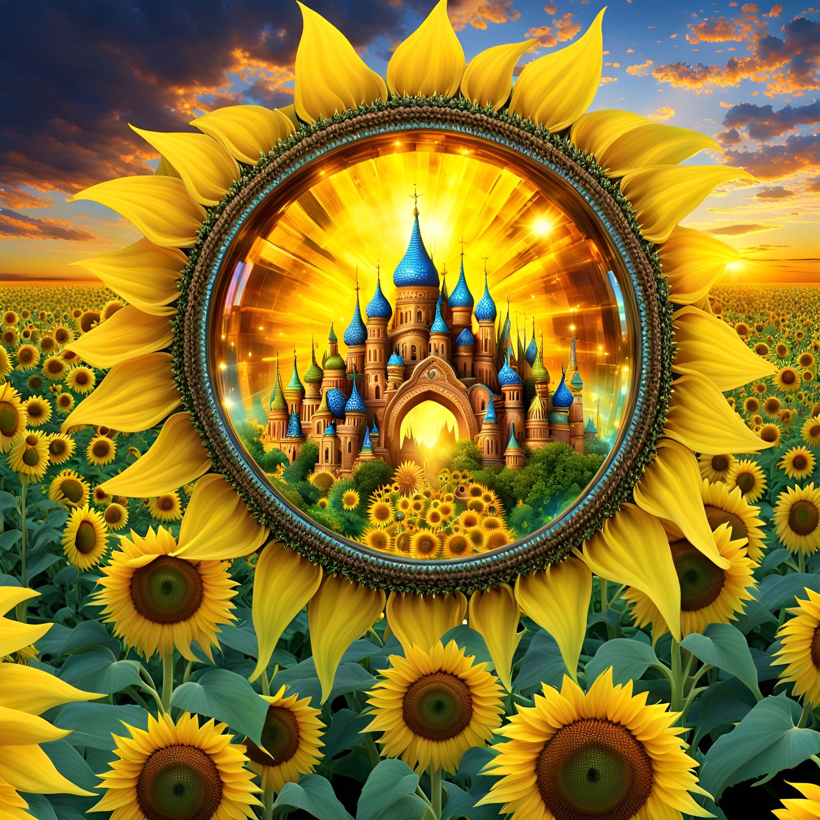 Sunflowerland 🪄🌻🏰☀️ - AI Generated Artwork - NightCafe Creator
