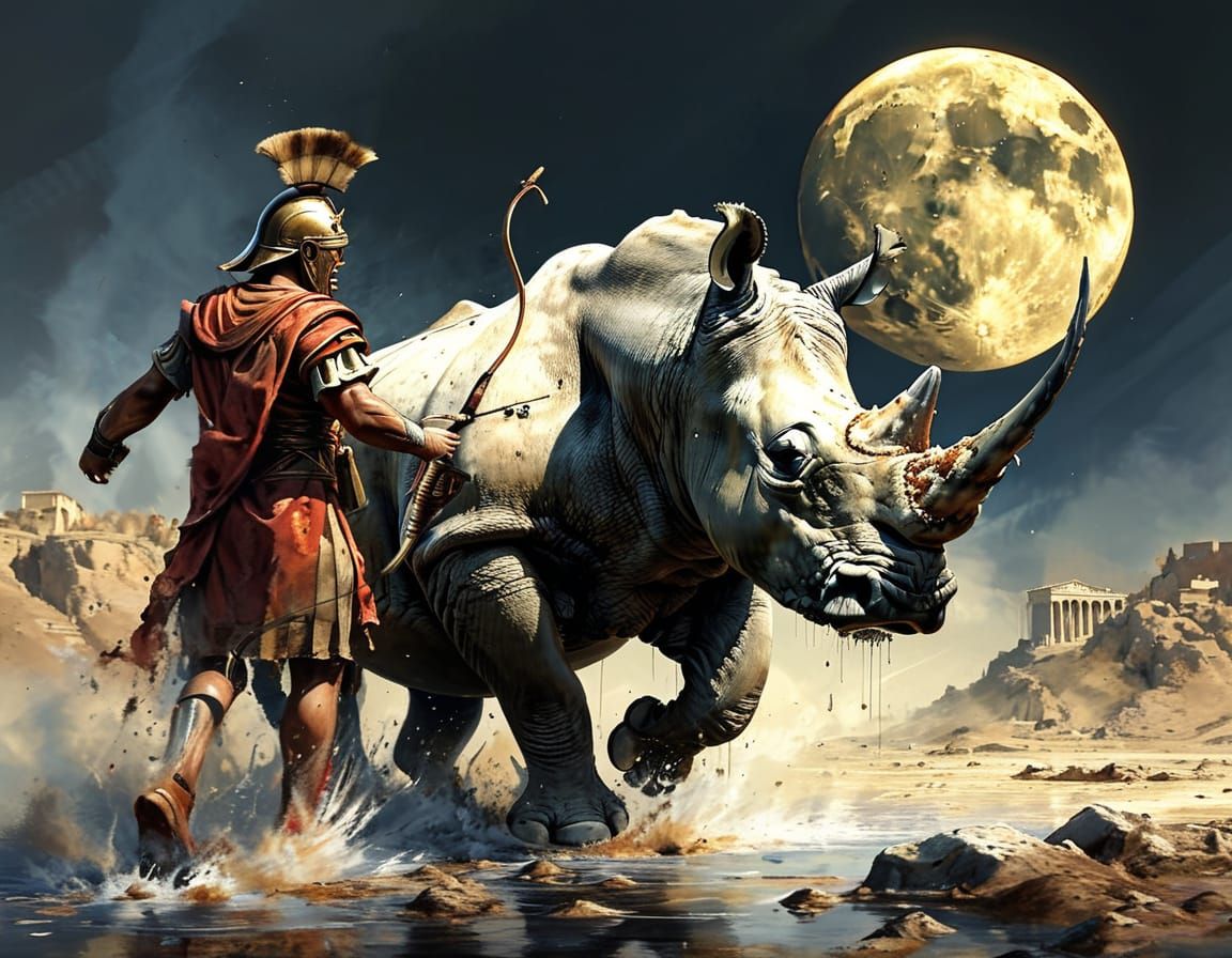 Hunting extincted wooly rihno