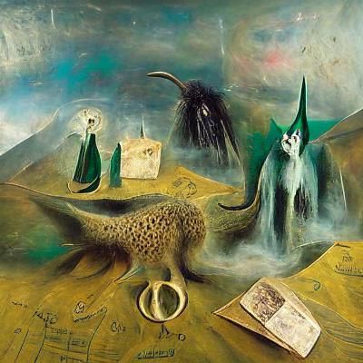 wizards, eldritch artifacts, and weird landscapes by Leonora Carrington ...