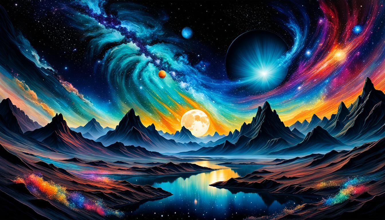 Artwork that conveys the sense of awe and wonder inspired by...