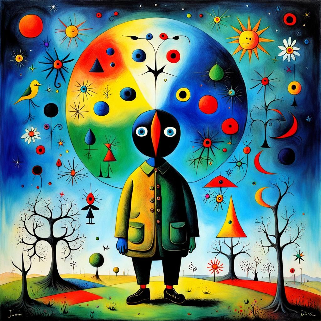 Archetype of the spring equinox Joan Miró, Alexander Jansson, triadic colors  by @Caroline