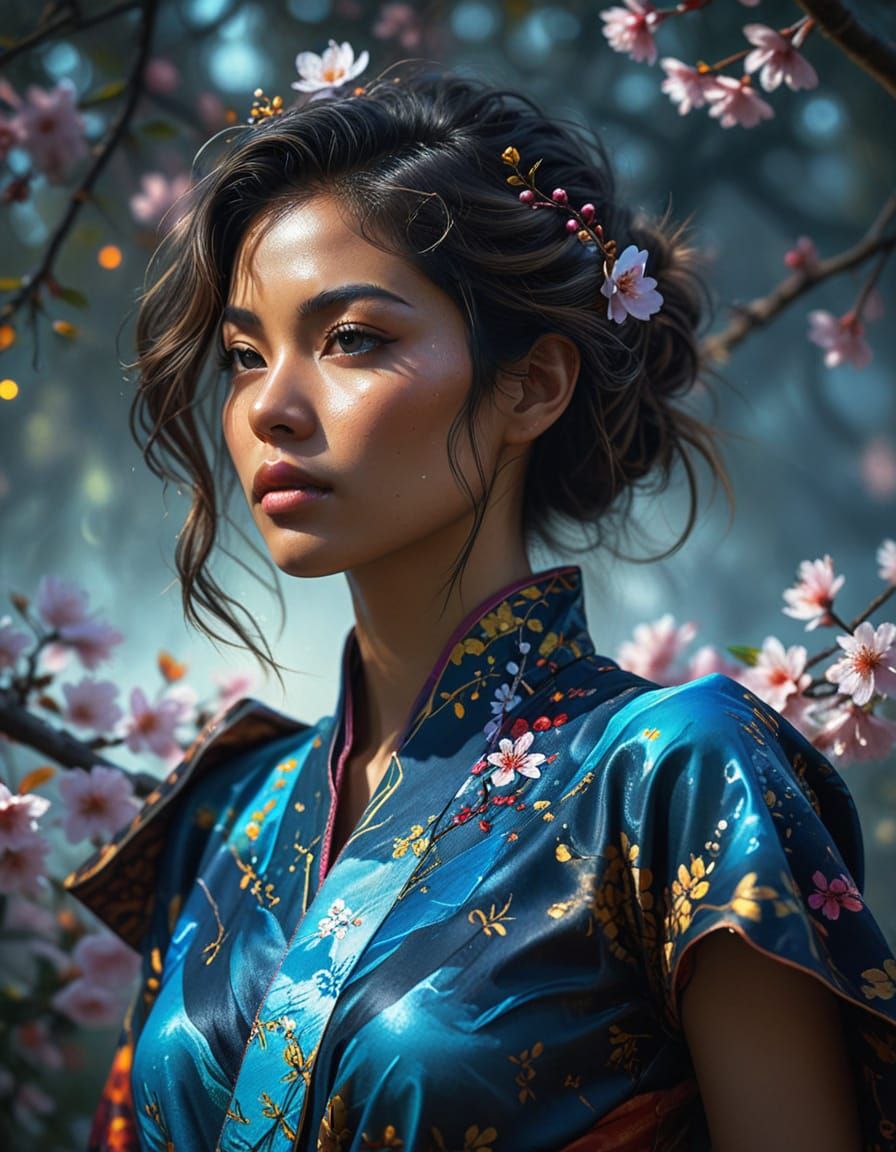 Ethereal Beauty in Quantum Bloom