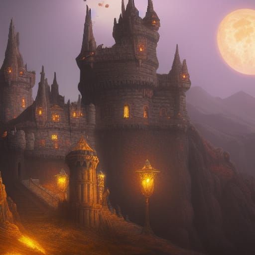 Castle on the moon