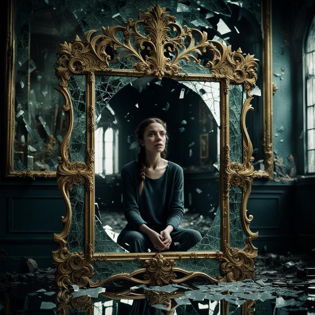 The broken mirror  by @undefined