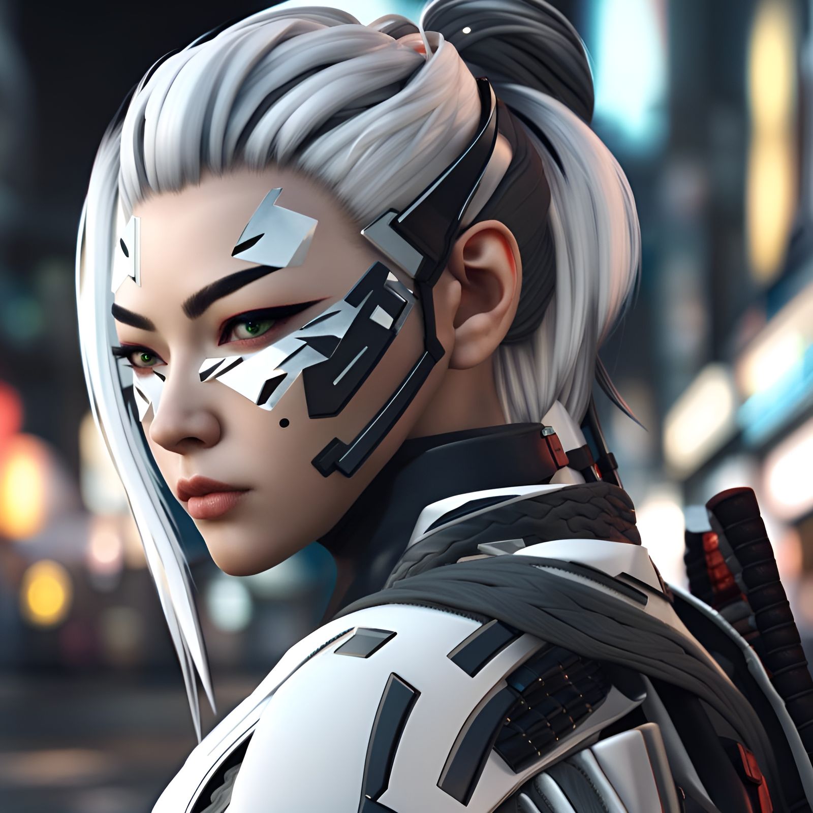 A high-tech samurai 👀 - AI Generated Artwork - NightCafe Creator