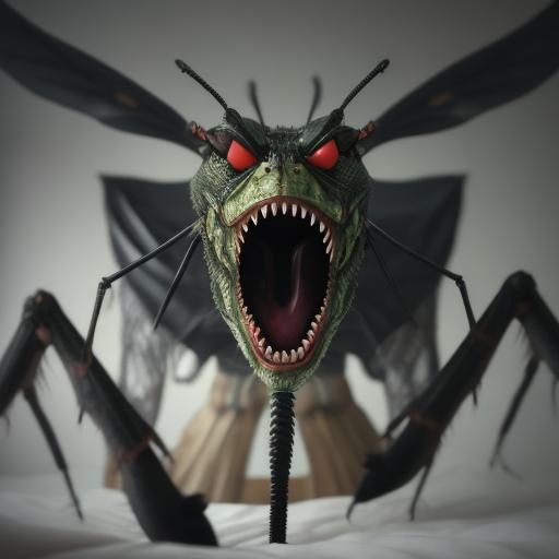 Absolutely horrifying nightmarish 
humanoid creature evil co...