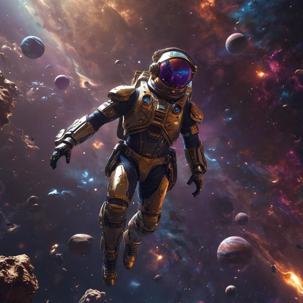 an AI generated picture of the Life in space at it's best!




