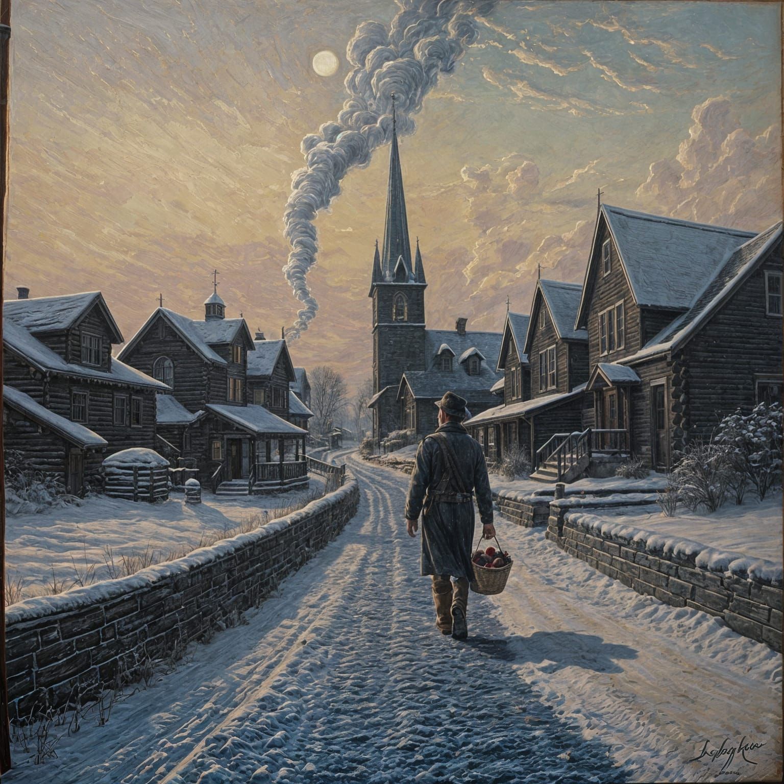 Snowy Morning  by @AceCentric