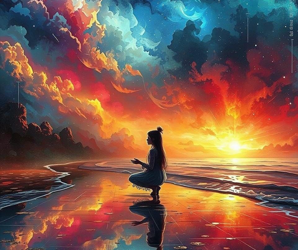 Dreamy and Dramatic Scene: An AI Interpretation