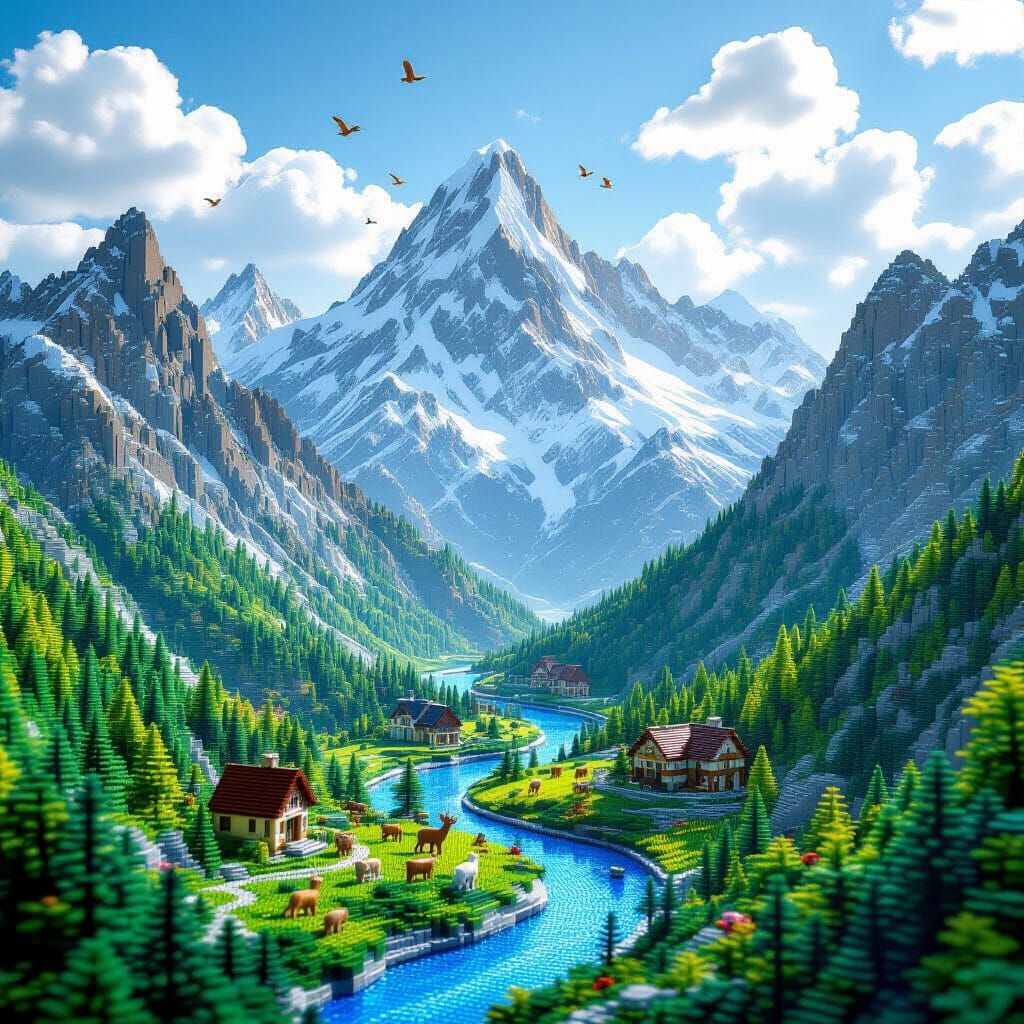 "Epic artistic photography, Ultra-HD 16K quality, with microscopic detail and photorealistic precision, of a vast fantasy world entirely con...