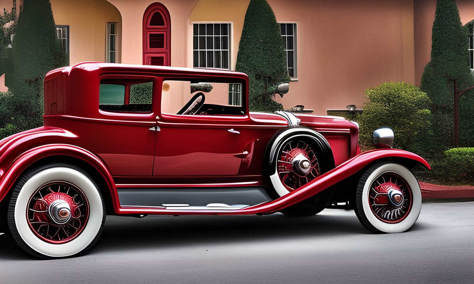A red 1931 Packard 833 5p Coupe  by @adrian