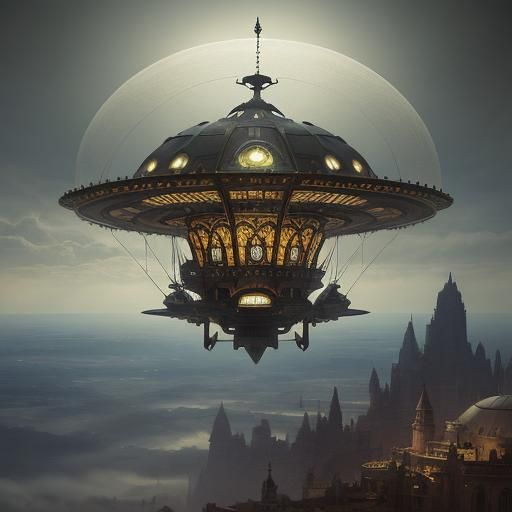 Art Nouveau Flying Saucer
