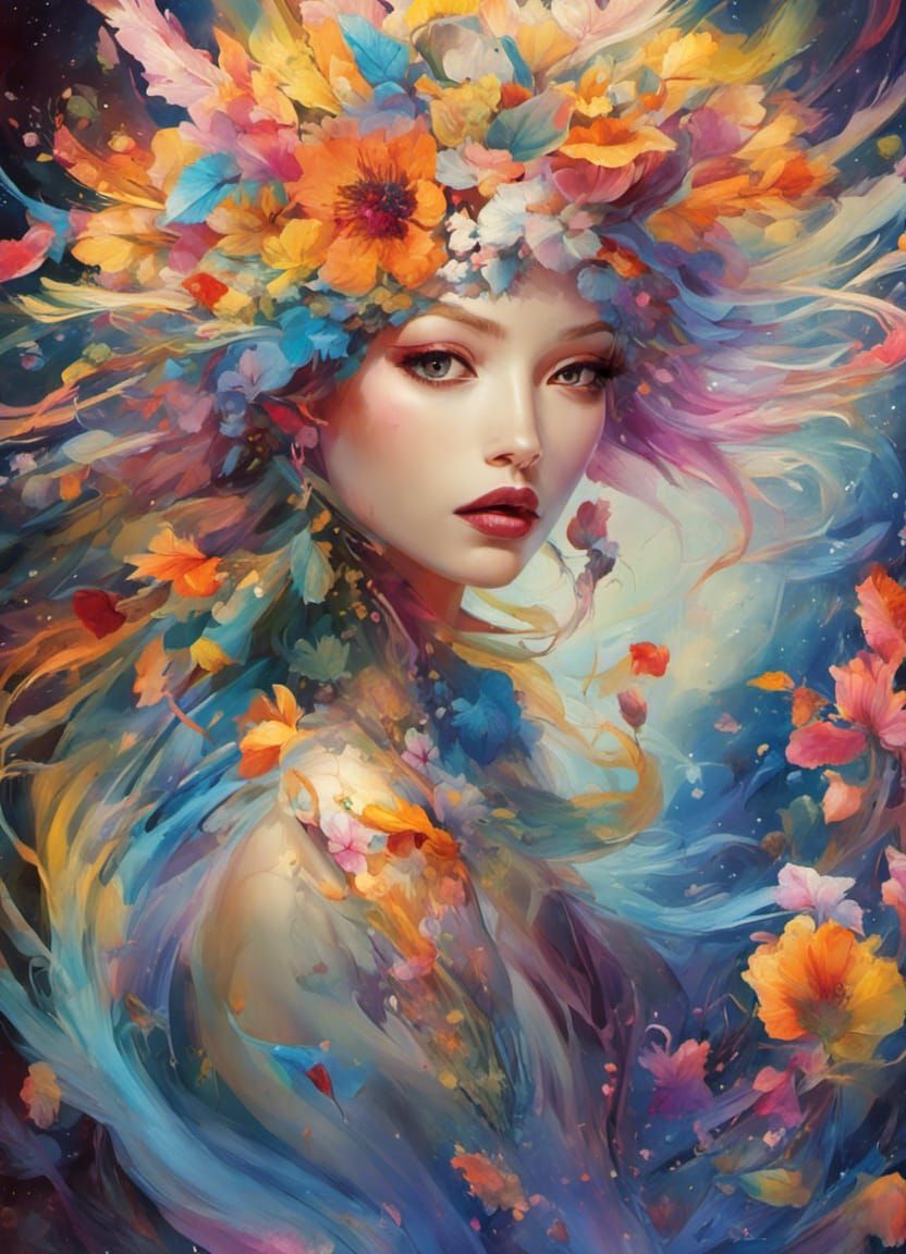 Floral Beauty - AI Generated Artwork - NightCafe Creator