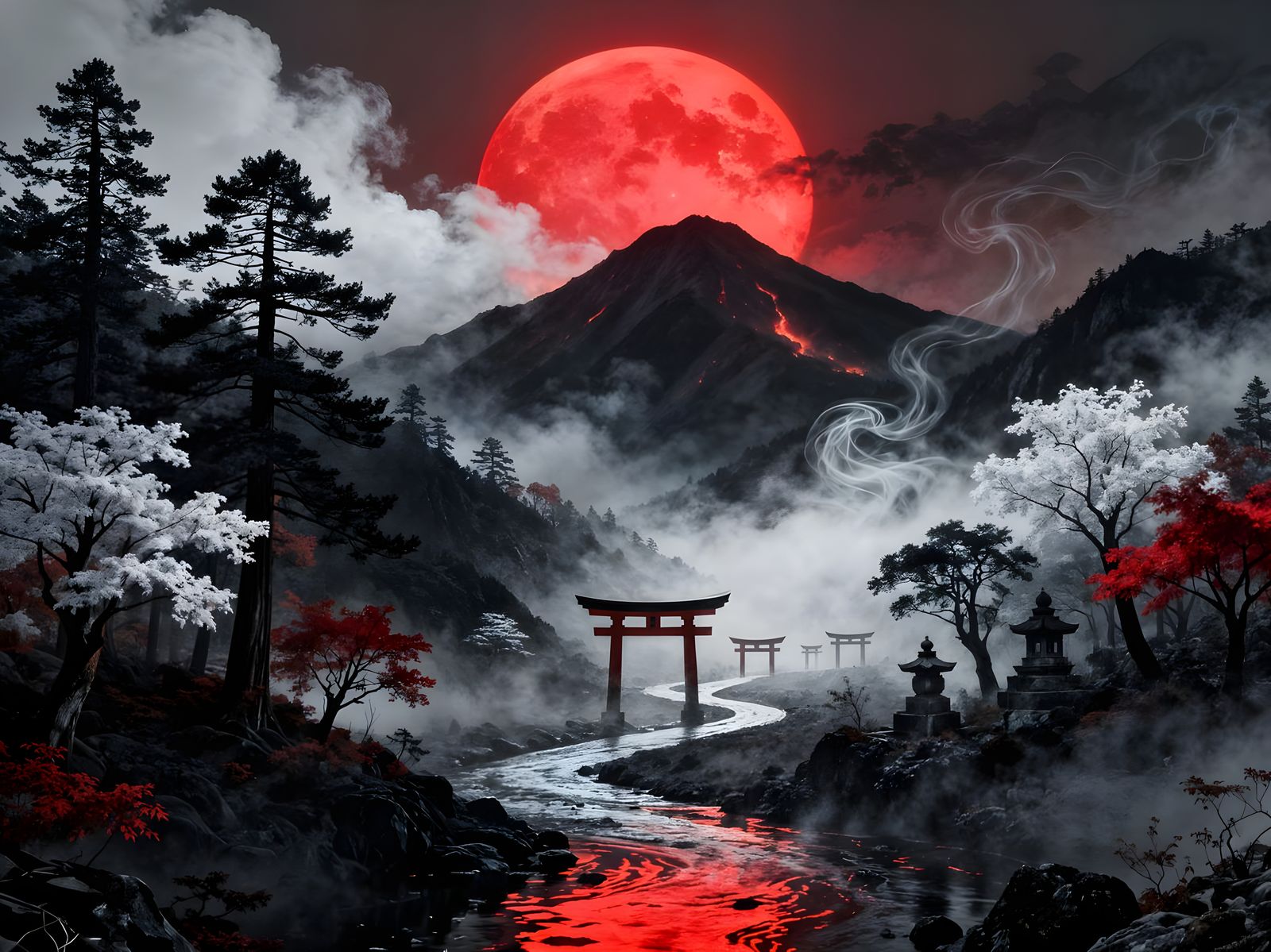 Whispers Beneath the Red Sky  by @Adam Brown