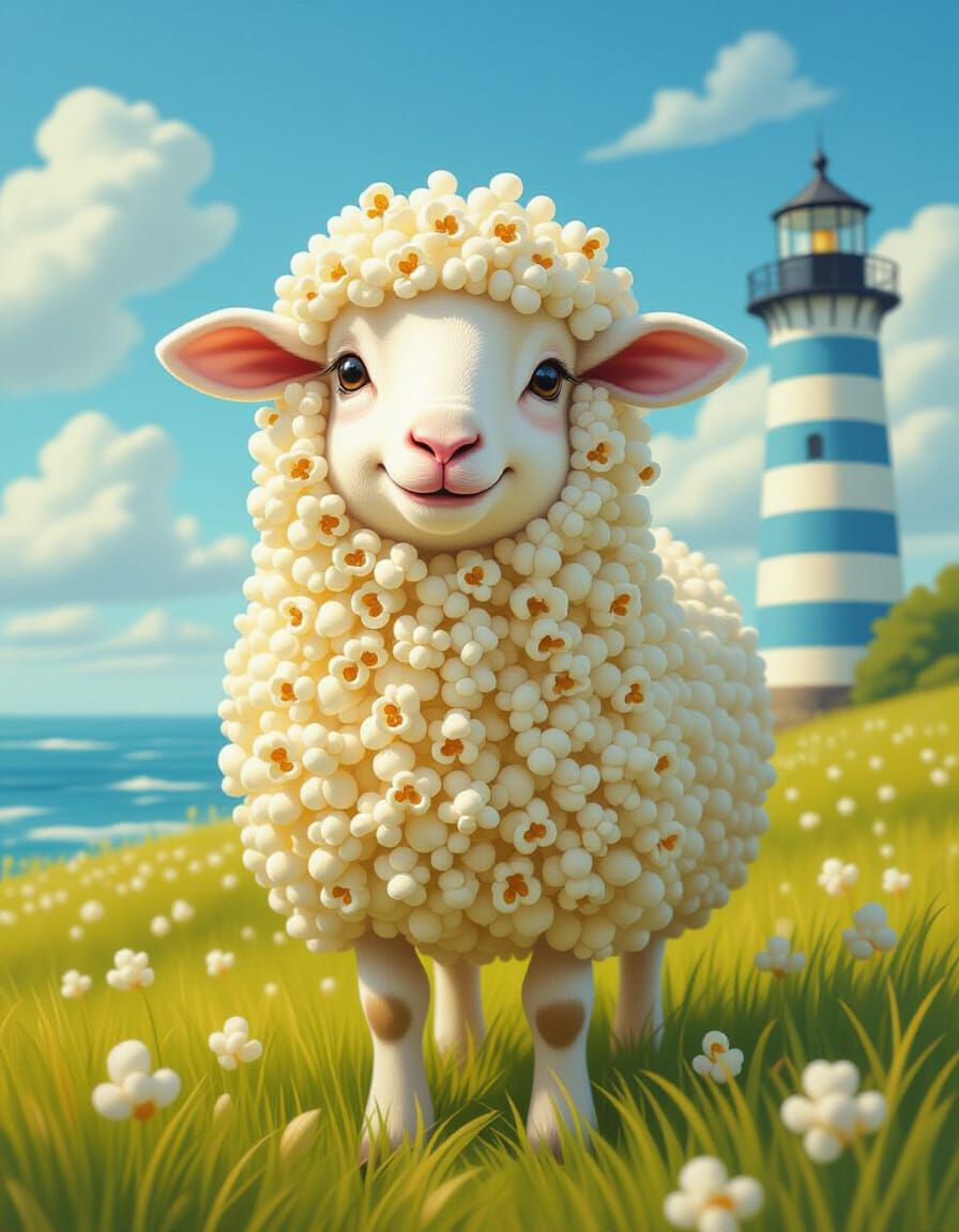 The popcorn sheep  by @Tatti
