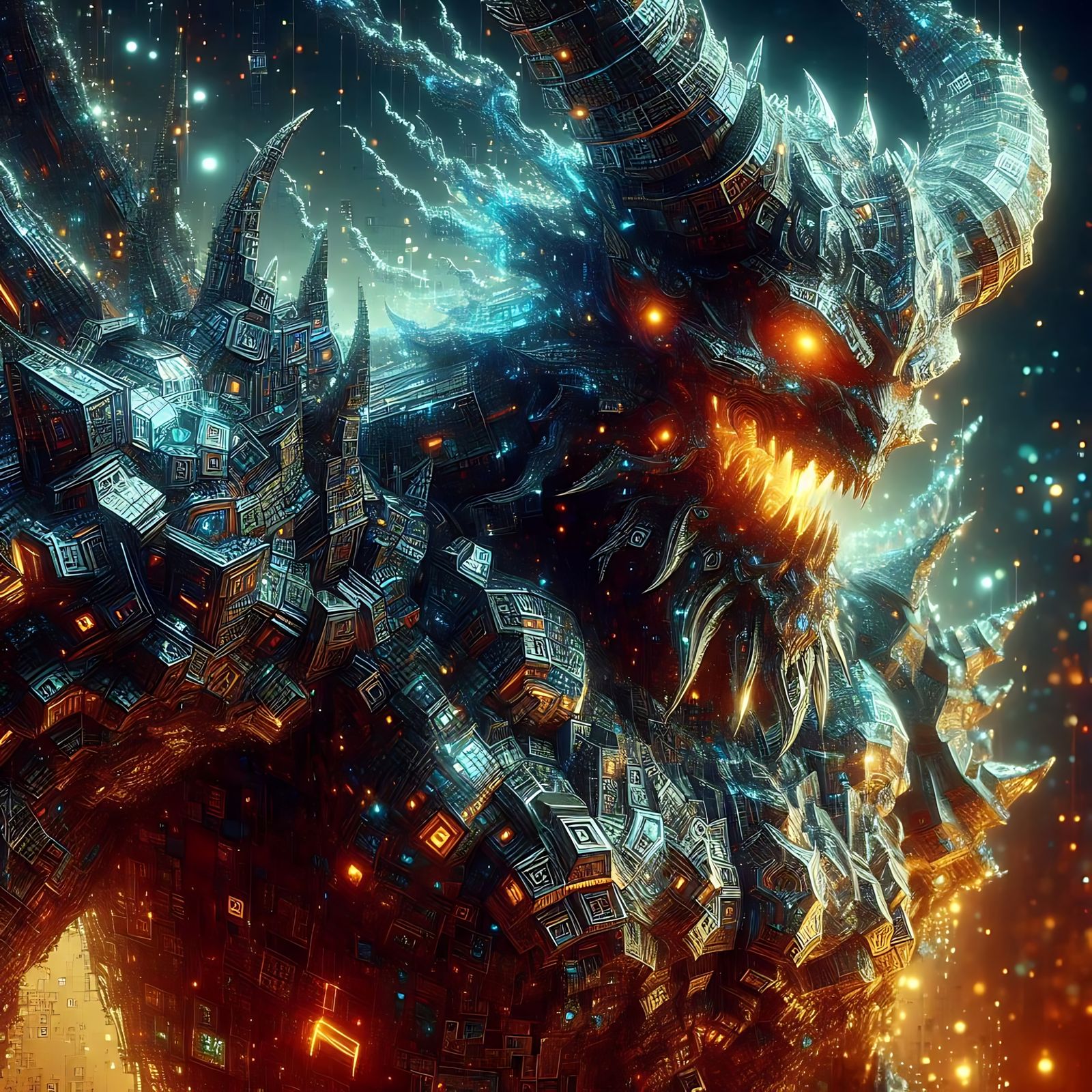 Luminescent Enigma: The Cubic Demon Knight (Uploaded)