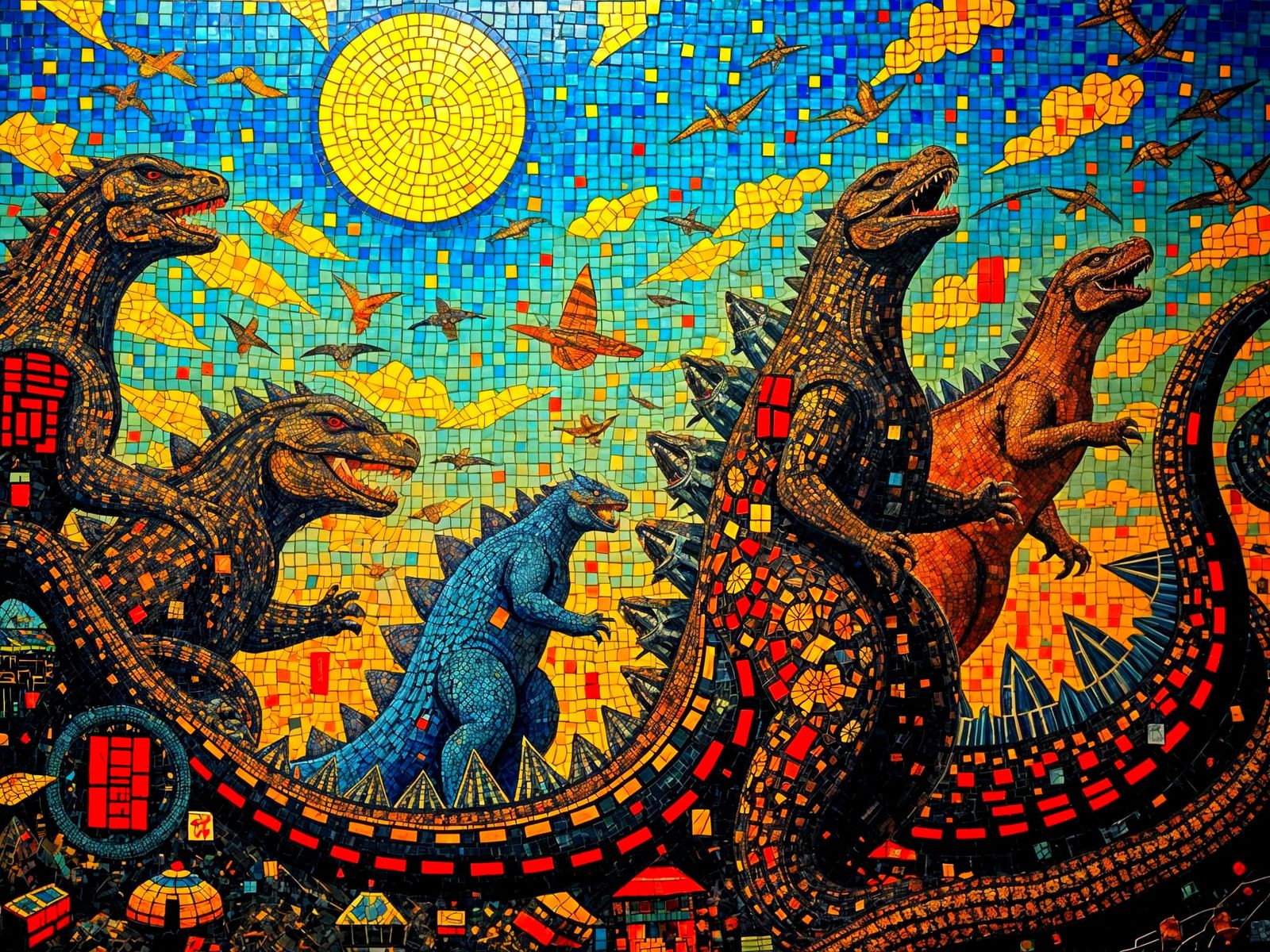 Return of the Zillas  by @lawrencelot