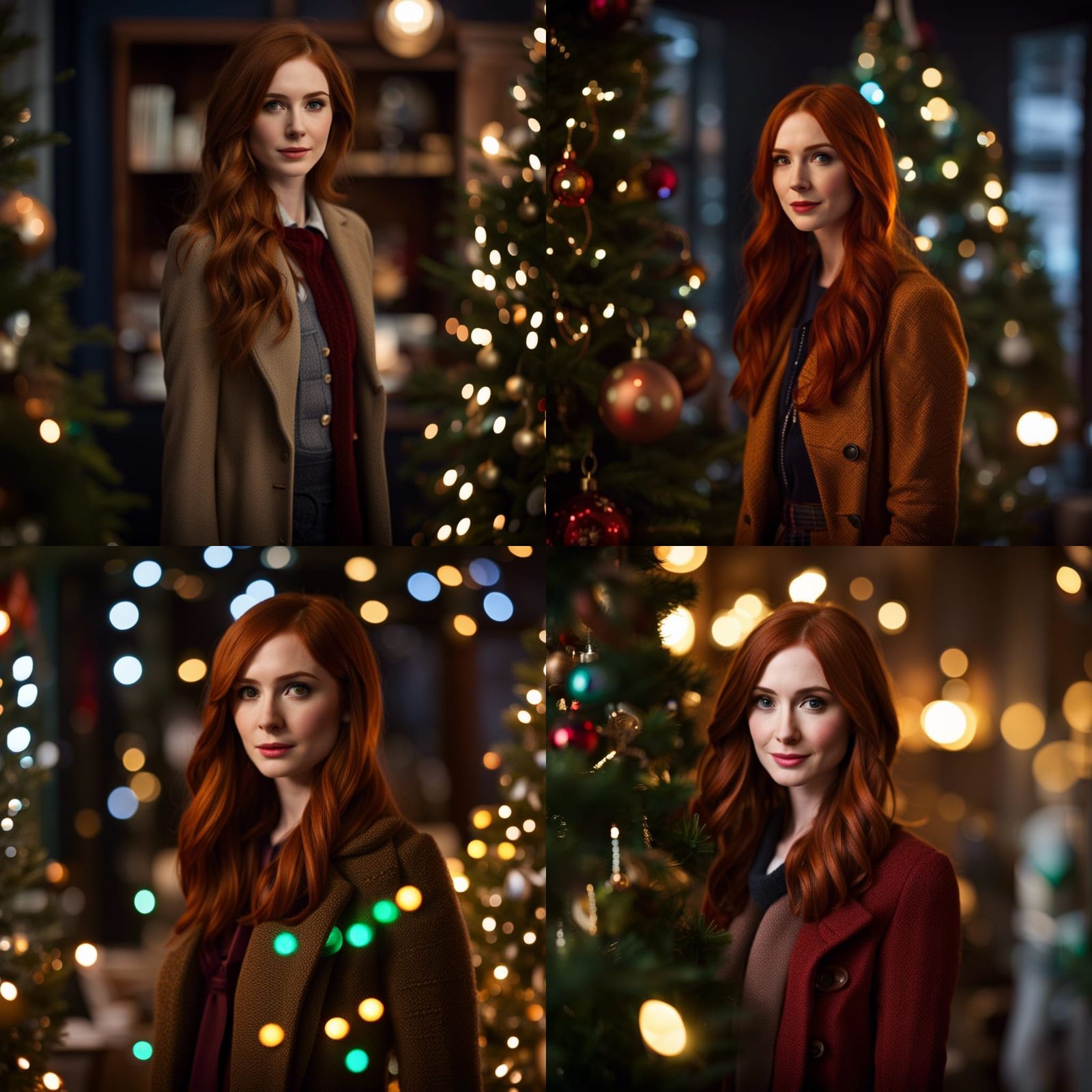 karen gillan From doctor who standing By the tartis on Chris...