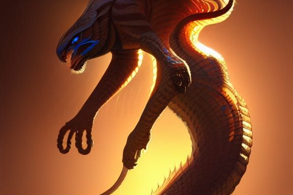cobra lion, full body, 8k resolution concept art portrait by...