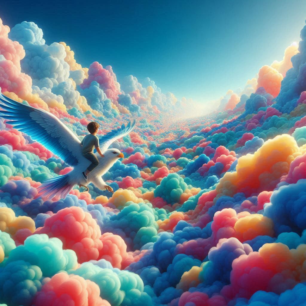 Flying above the clouds