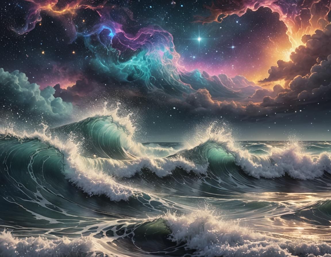 Waves and Stardust  by @Tenseginger