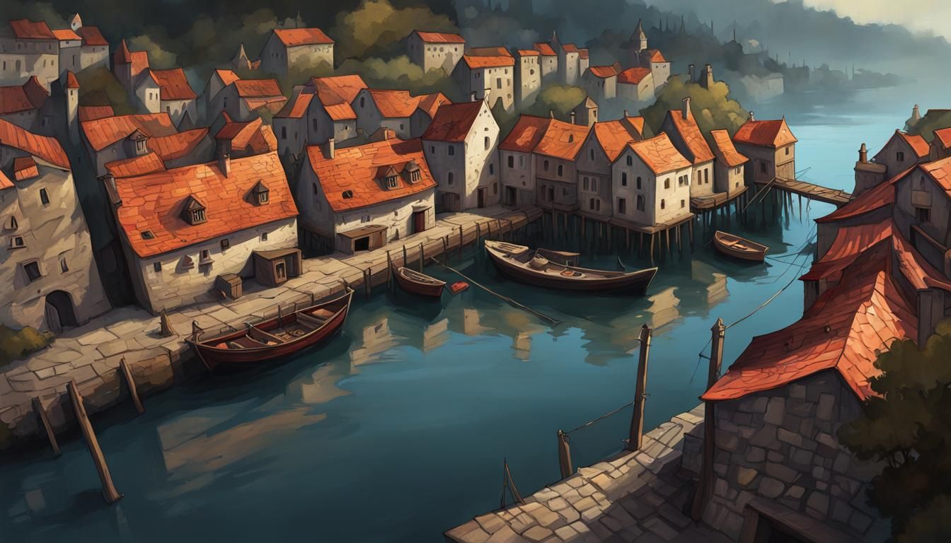 Medieval small Port Town