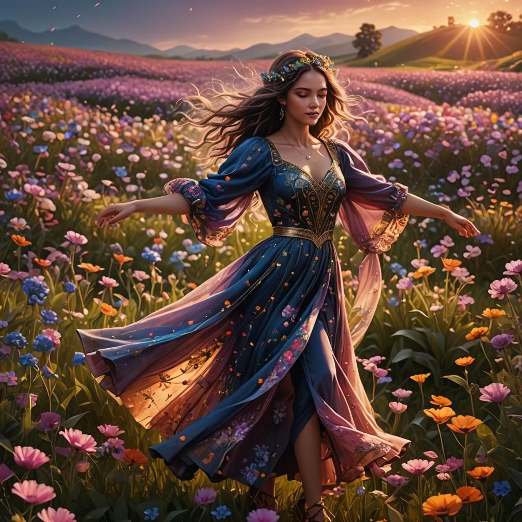 The Flower Field   by @Elliie