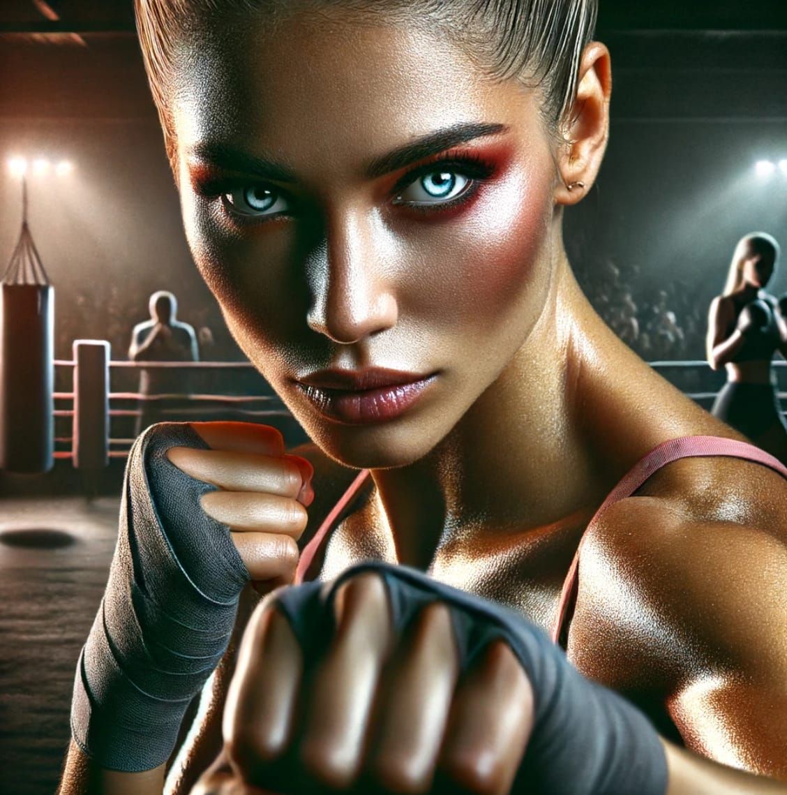 Warrior's Gaze: The Determination of a Champion