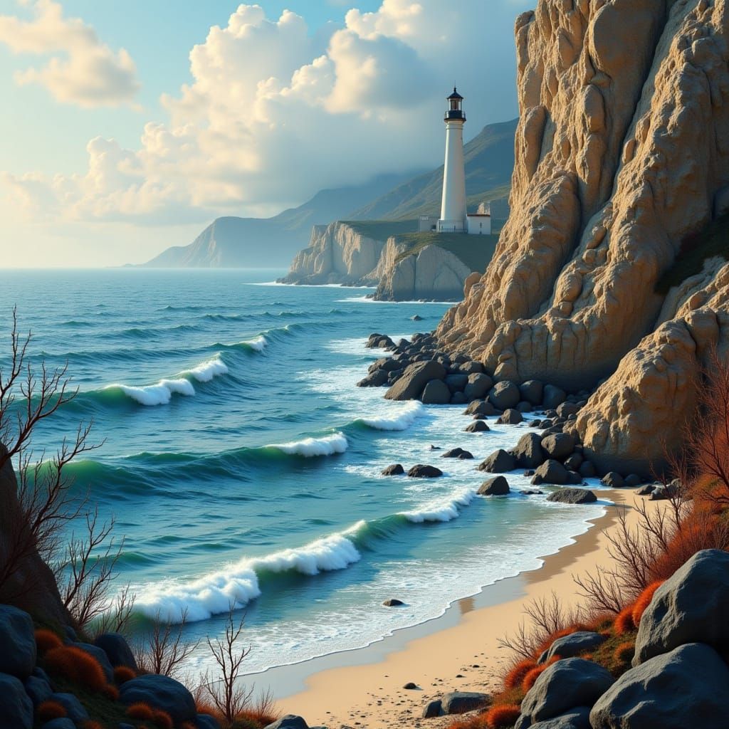 a coastal cliff scene with crashing waves, layered rock textures, and stylized seaweed borders



<lora:Dark Symbols:1.0>