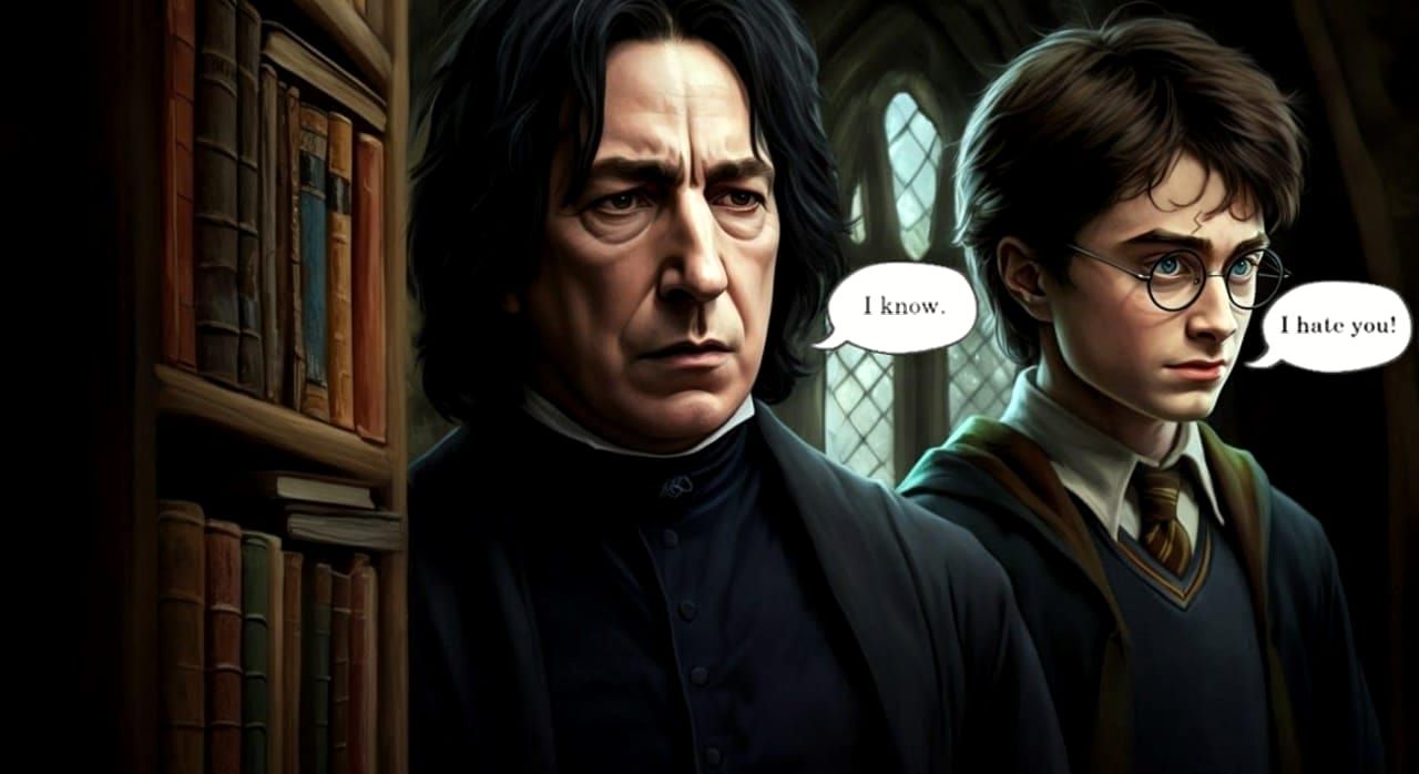 Harry and Snape
