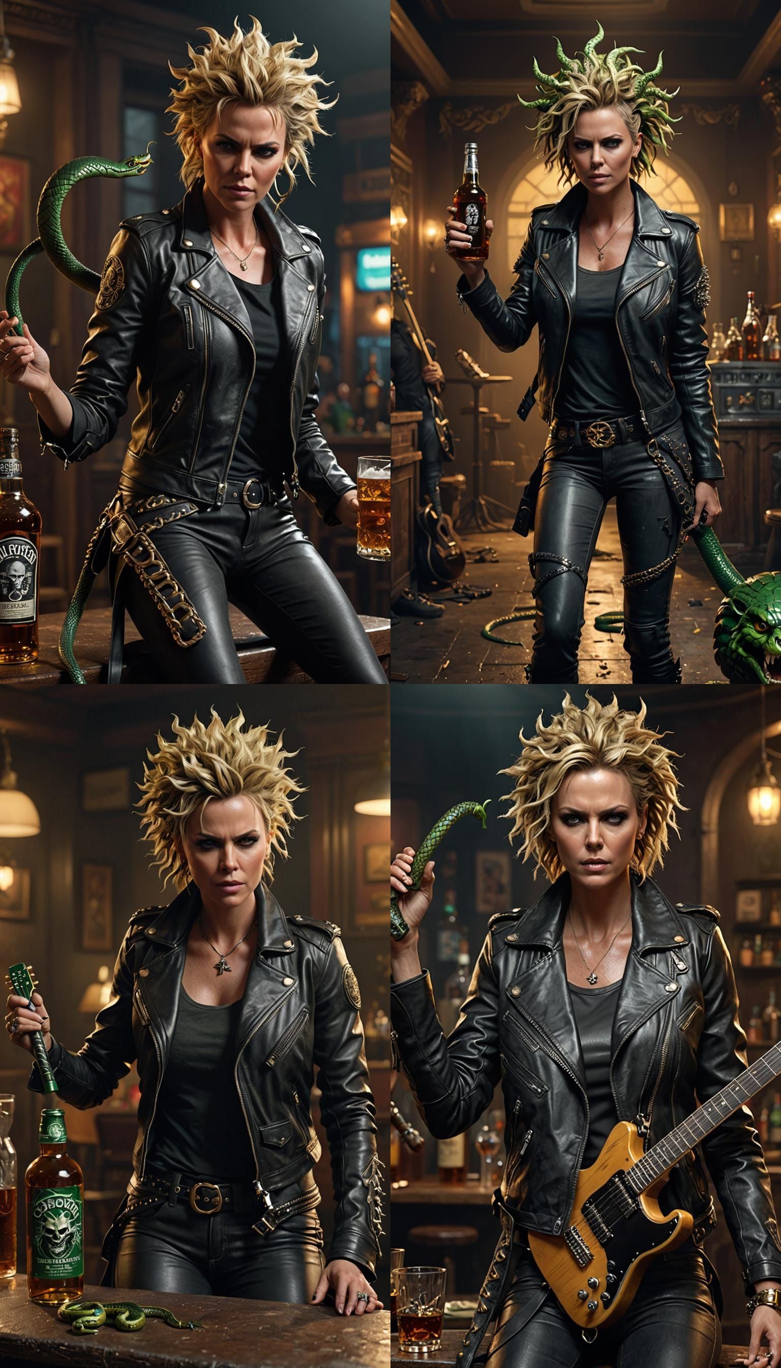 Charlize Theron as the Medusa the legendary Gorgon of Greek mythology ...