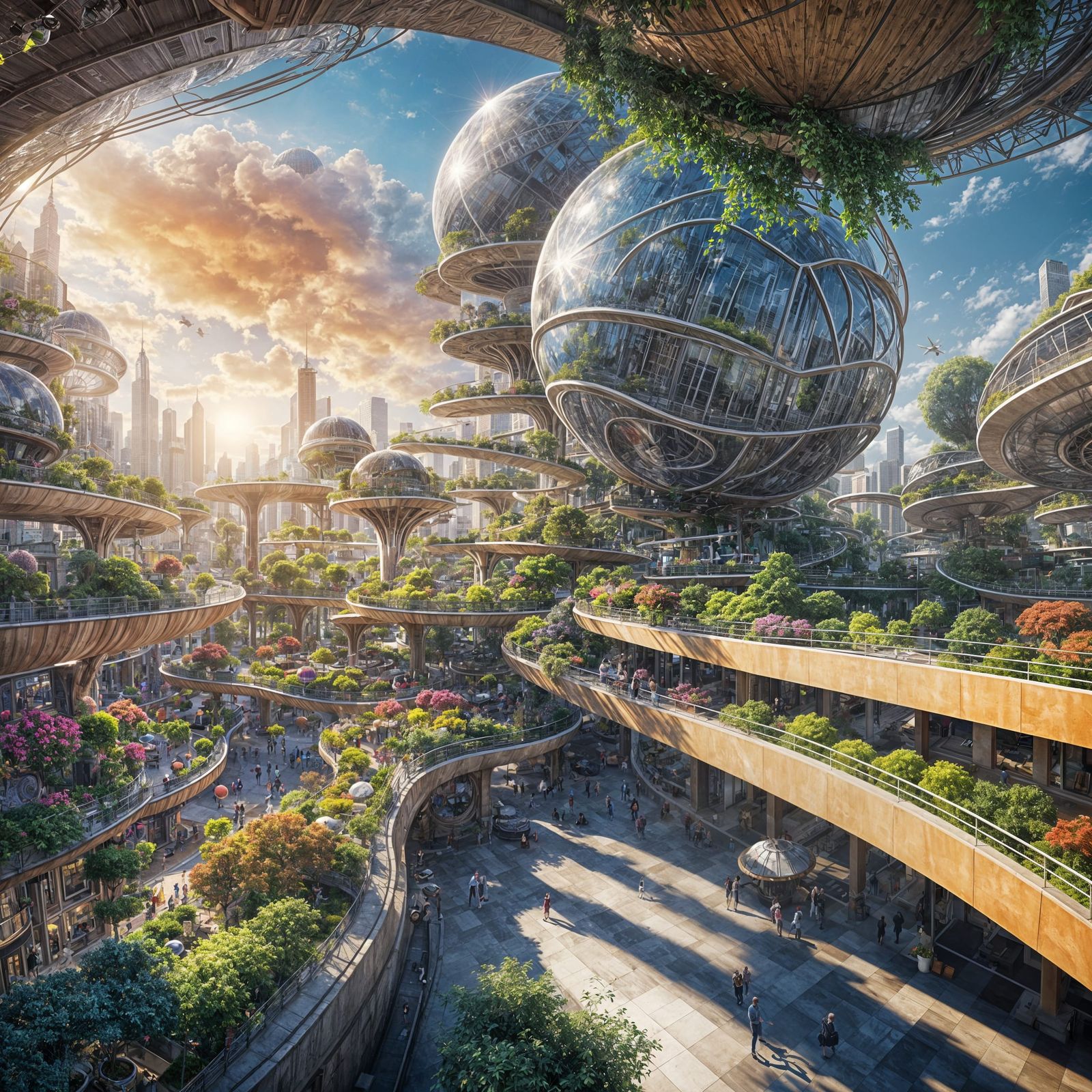 Futuristic sustainable world
  by @Anarka